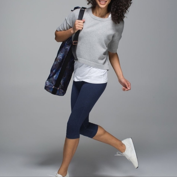 Lululemon Bhakti Reality Knit Casual Preppy Short Sleeve Heathered Grey 6 - Picture 11 of 13